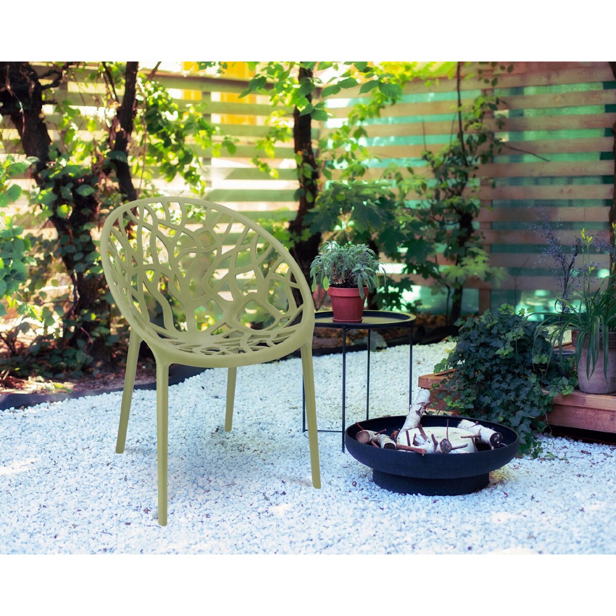 Krzesło ogrodowe ALBERO szałwiowe nowoczesne