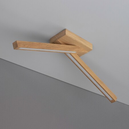 Drewniana Lampa Sufitowa BRITOP Lighting 2xLED 9W Dąb Olejowany FSC, Polski Producent, 1 szt.