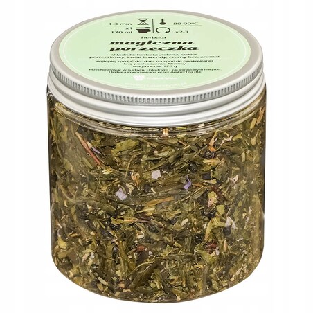 Herbata zielona MAGICZNA PORZECZKA o smaku aromatycznej porzeczki PREMIUM - herbata liściasta sypana mieszanka napar susz - gotowa na prezent upominek