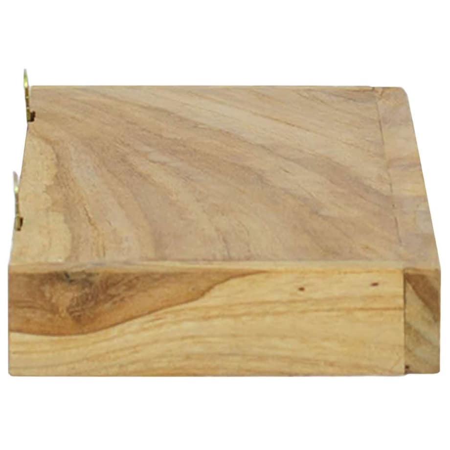 vidaXL Półki ścienne, 2 szt., 40x15x4 cm, lite drewno tekowe