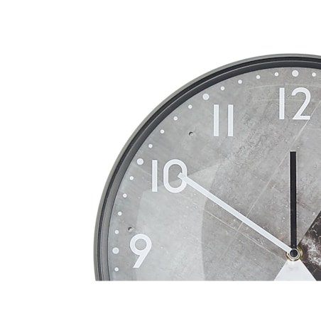 Zegar ścienny ø 33 cm czarno-biały DAVOS