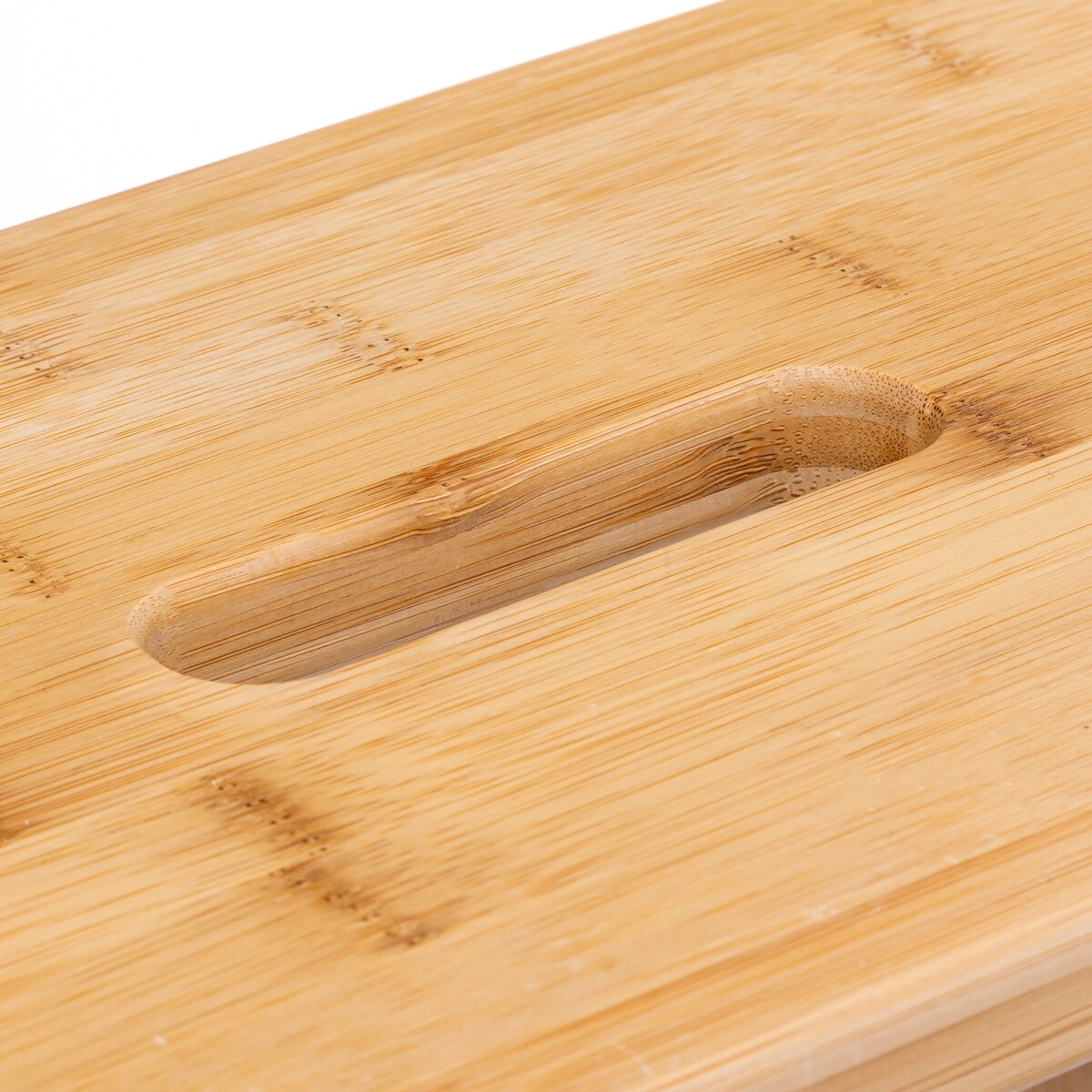 Drabina składana, niska, bambusowa, 3 stopnie, 63,5 cm