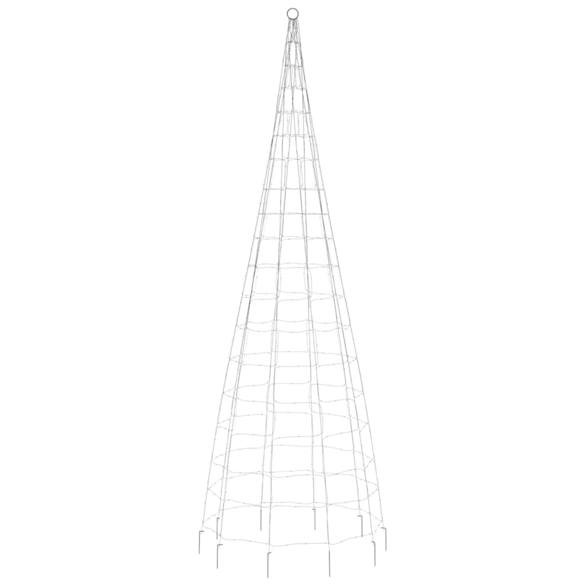 vidaXL Choinka LED na maszcie flagowym 550 diod LED Kolorowa 300 cm