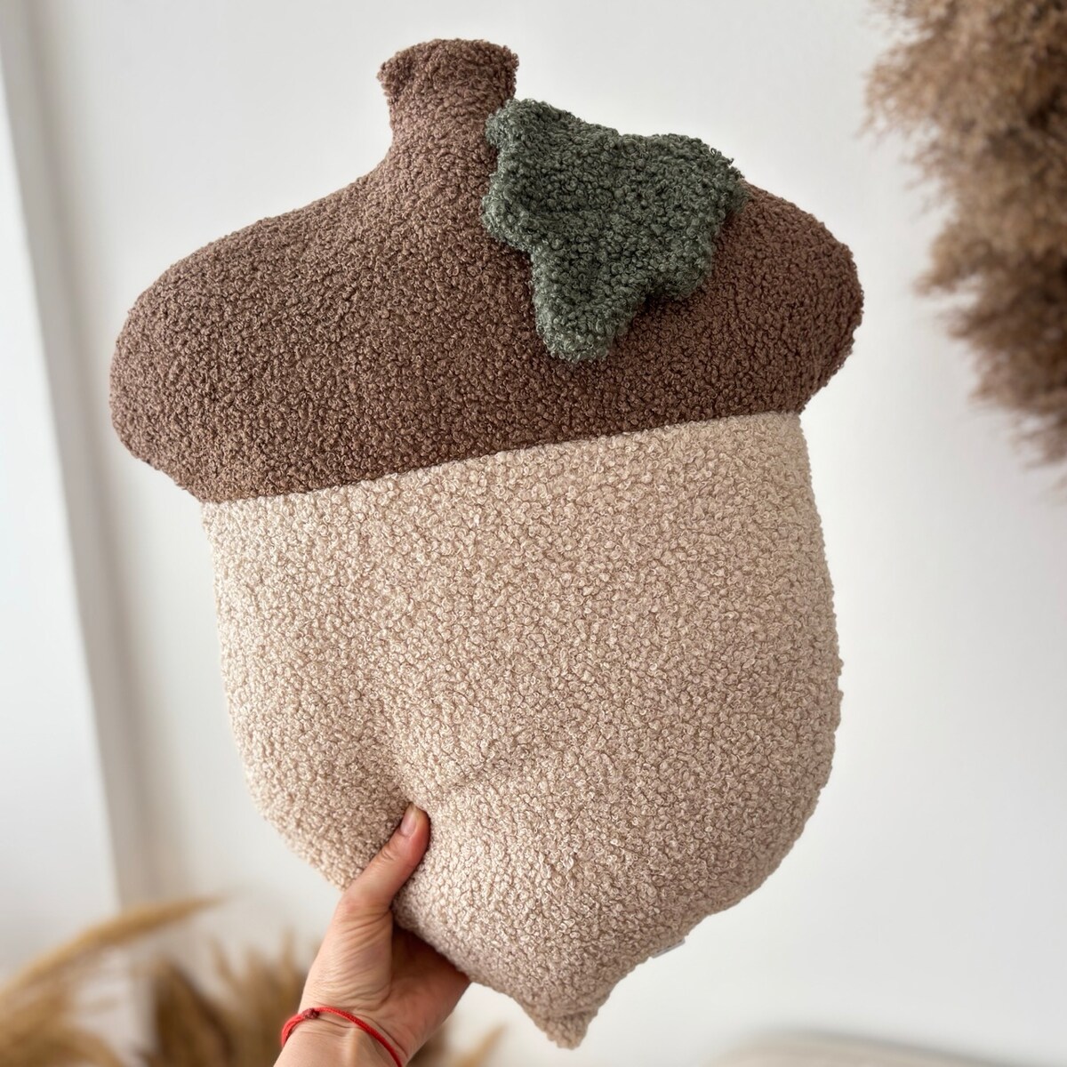 Poduszka jesienna Żołądź boucle