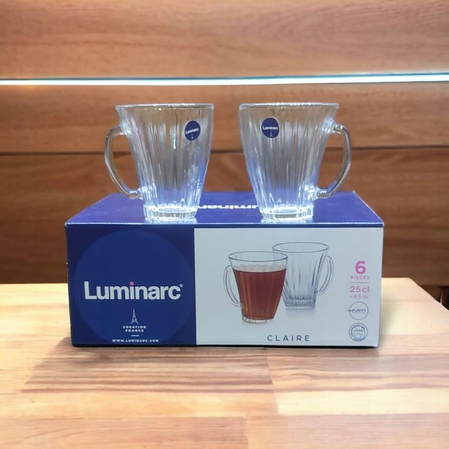 KUBEK SZKLANKI 6szt 250 ml LUMINARC na herbatę kawę napoje zioła prezent