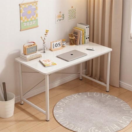 Biurko komputerowe młodzieżowe stolik białe nowoczesne loft duże 100 cm