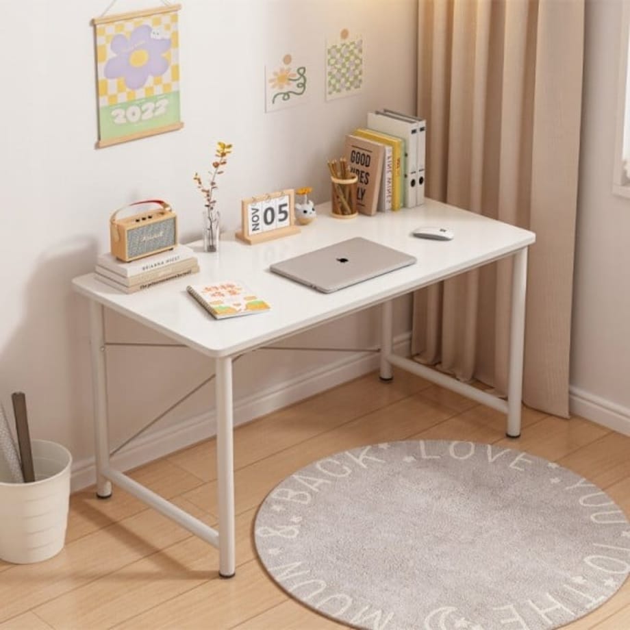 Biurko komputerowe młodzieżowe stolik białe nowoczesne loft duże 100 cm