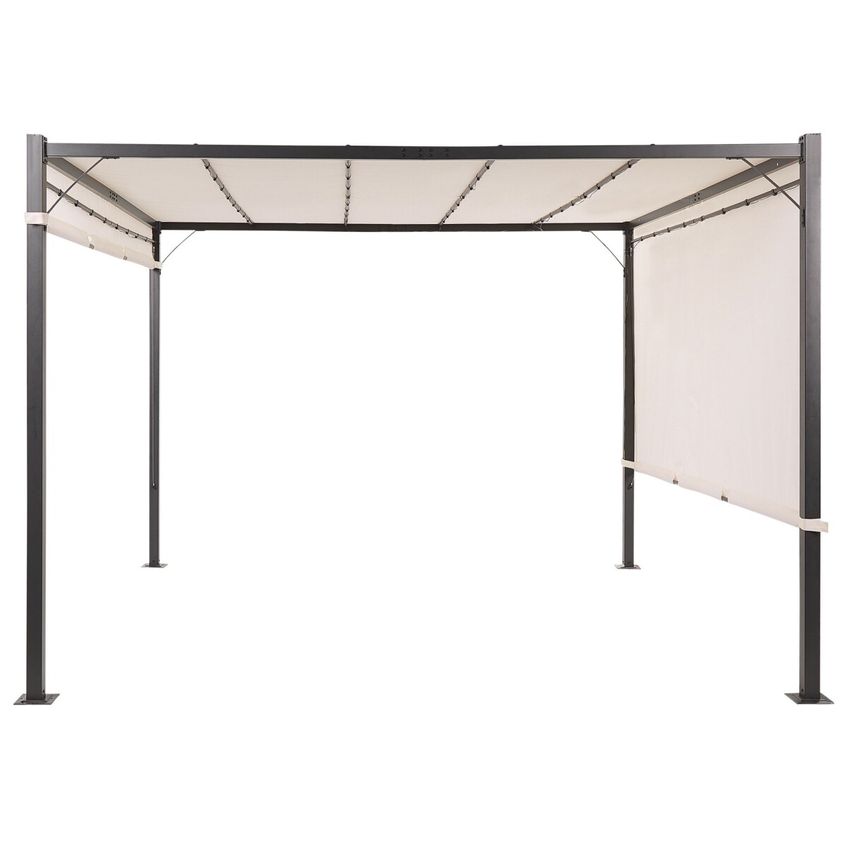 Pawilon ogrodowy LED 310 x 310 cm beżowy PARGA