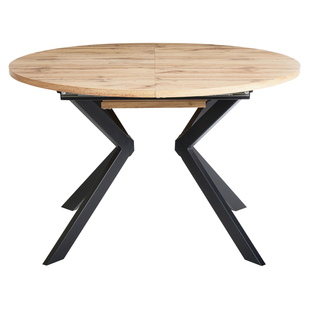 Stół do jadalni rozkładany CARLEA Jasnobrązowy 120/160 cm 120 cm