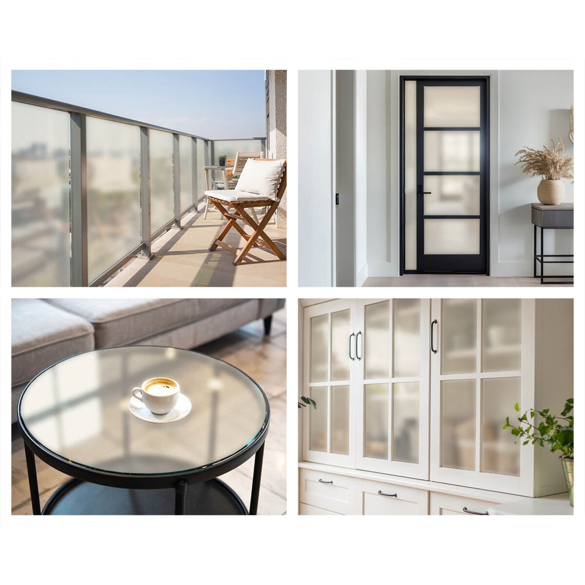 Witraż samoprzylepny dekoracyjny - Beżowy jednolity odcień minimalizm elegancja - 200x116 cm