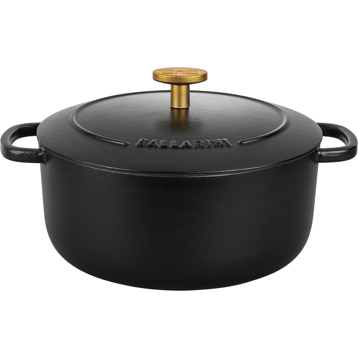 Garnek żeliwny okrągły Ballarini Bellamonte - 4 ltr, Czarny
