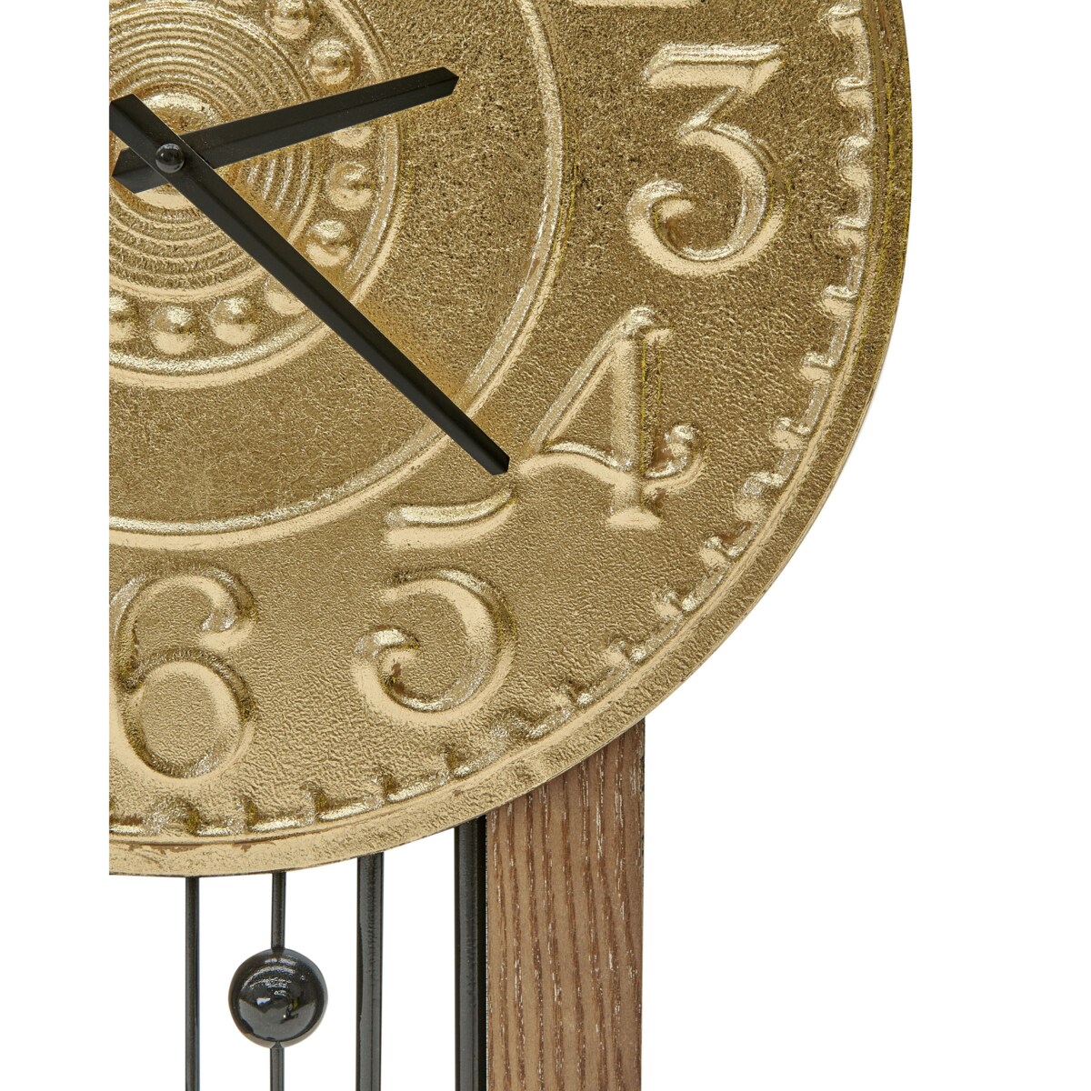 Zegar ścienny 36 x 83 cm złoty NOBELIUM