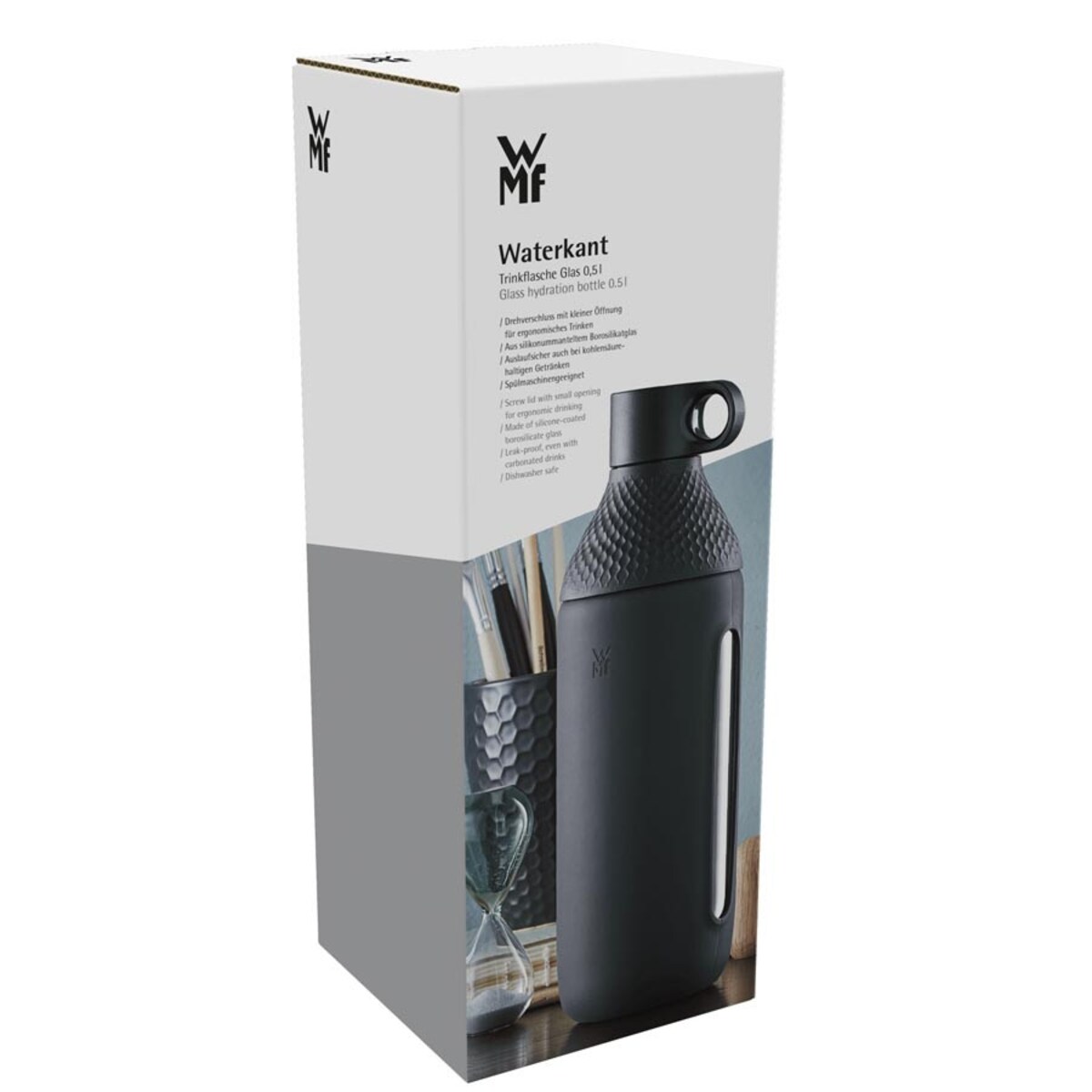 Butelka na wodę szklana Waterkant, 500 ml, WMF