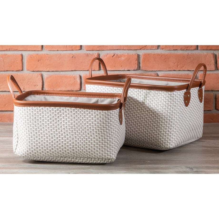 2 szt. ORGANIZER na szafkę półkę szary brązowy