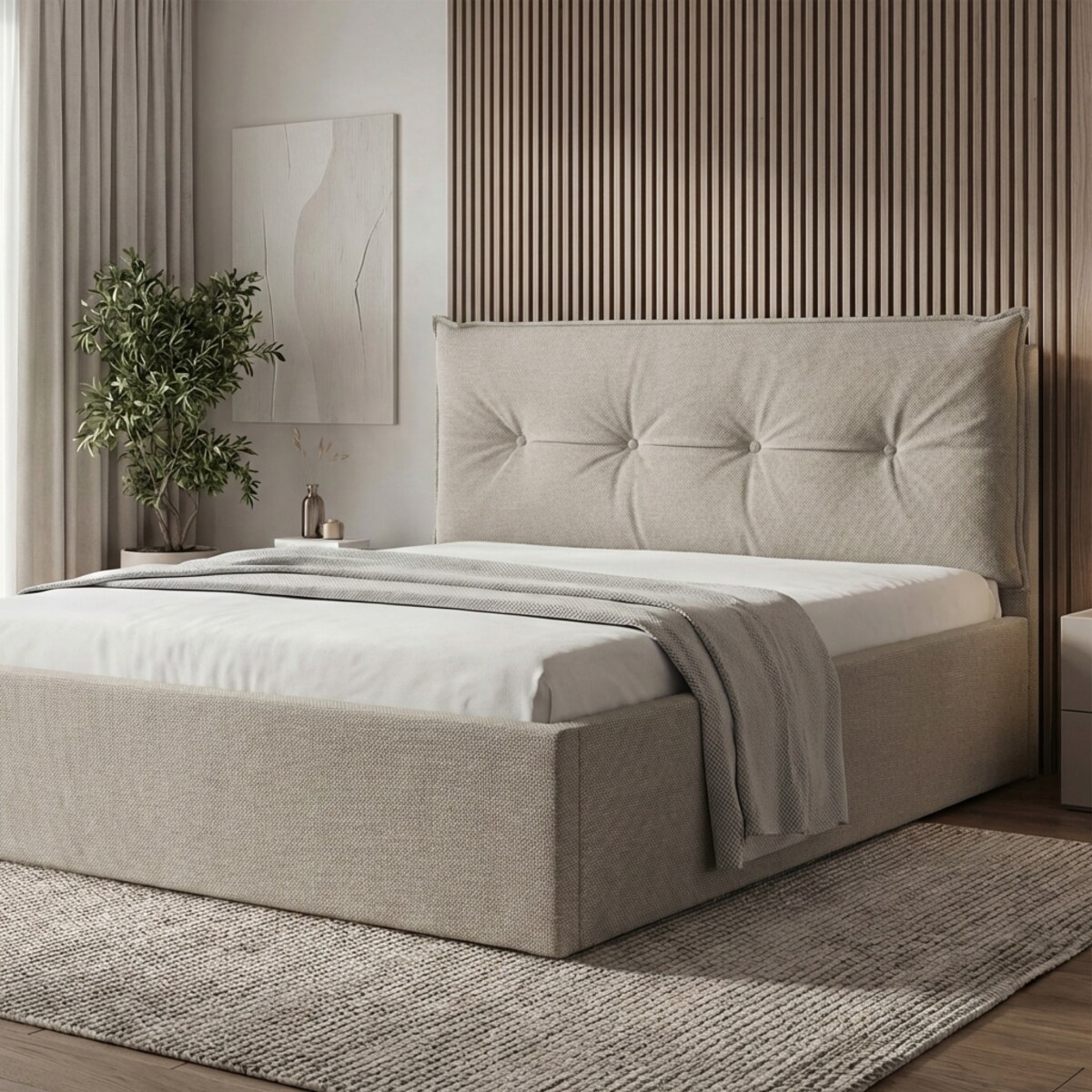 Łóżko Tapicerowane Regal 120X200 Stelaż Pojemnik Na Pościel Wind 11