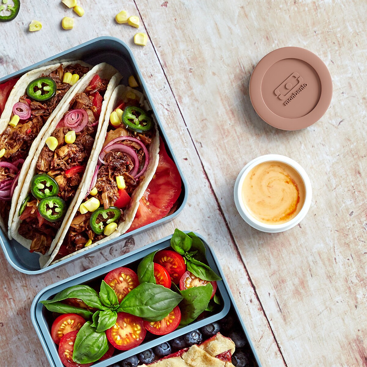 Monbento Temple pojemnik na sos 75 ml Pink Moka