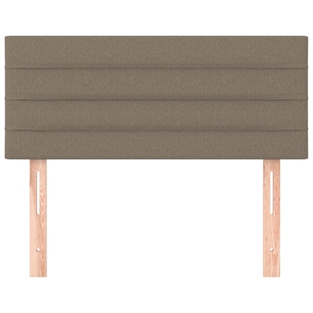 vidaXL Zagłówek do łóżka, taupe, 100x5x78/88 cm, tkanina