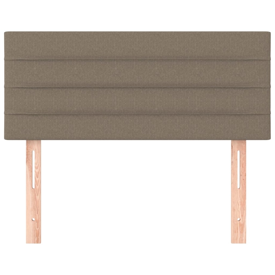 vidaXL Zagłówek do łóżka, taupe, 100x5x78/88 cm, tkanina