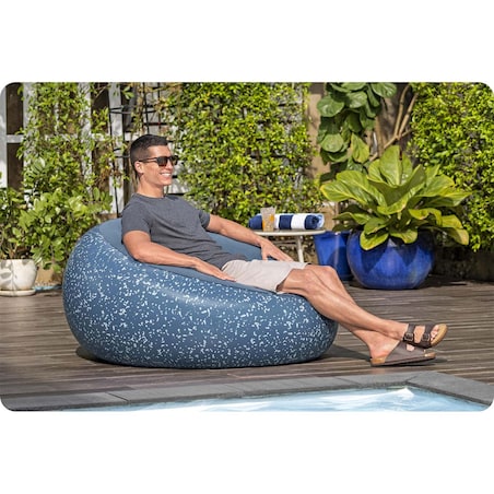 Fotel dmuchany Bestway 75154 dmuchany puf materac do siedzenia 112x112 cm