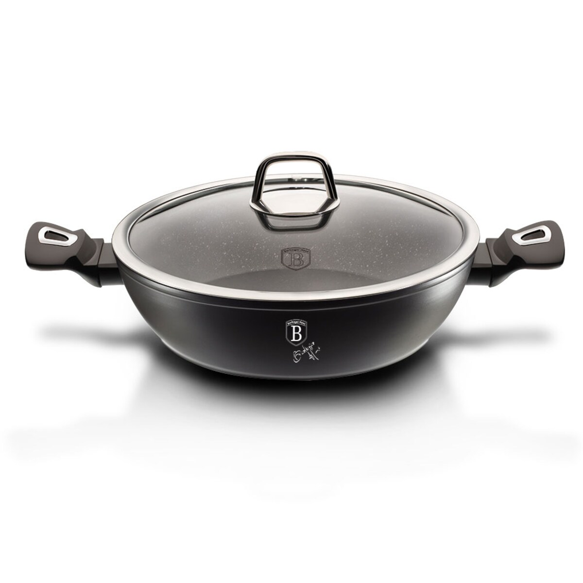 Garnek płaski 3.8L 28cm BERLINGER HAUS Black Silver