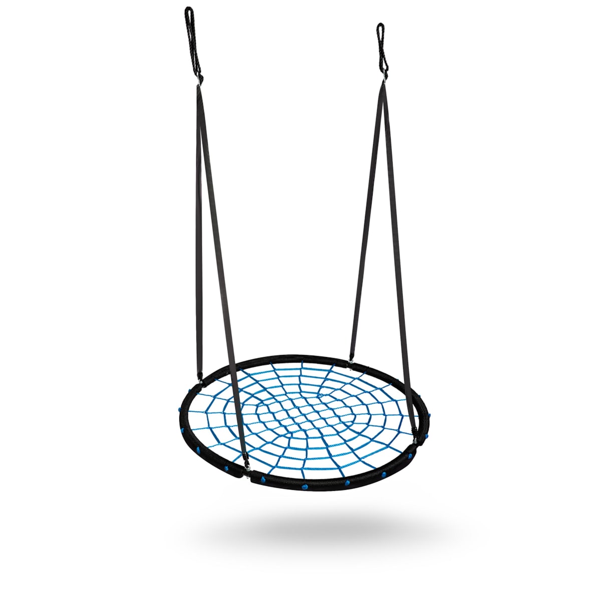 Huśtawka ogrodowa Neo-Sport bocianie gniazdo fotel wiszący 100 cm czarno-niebieska