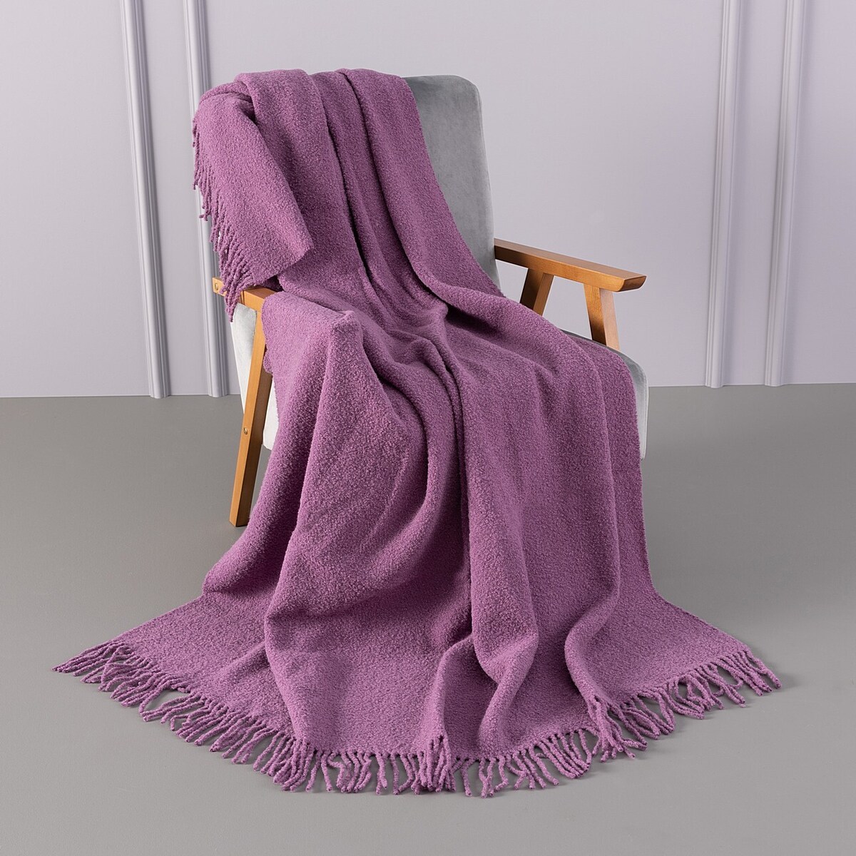 Pled Boucle 140x200 cm lavender, 140x200 cm