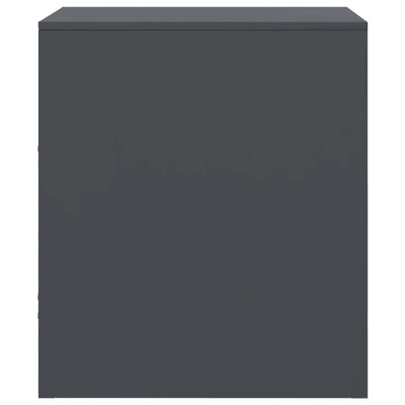 vidaXL Szafki nocne, 2 szt., antracytowe, 34,5x39x44 cm, stal