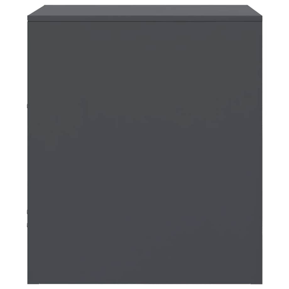 vidaXL Szafki nocne, 2 szt., antracytowe, 34,5x39x44 cm, stal