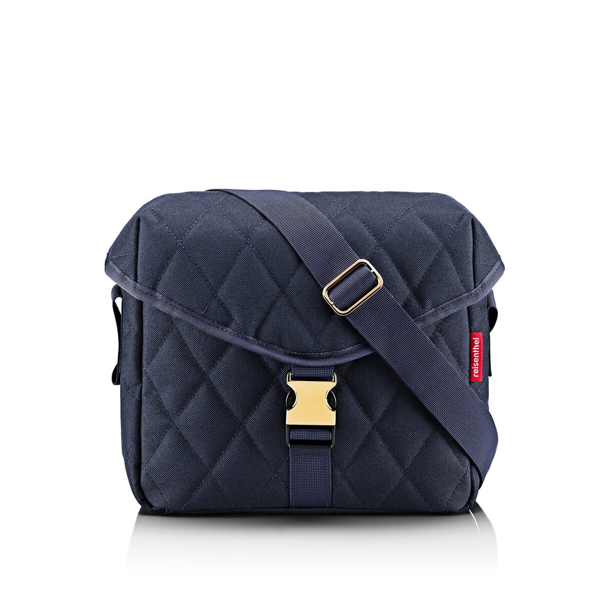 Torba SADDLE BAG M, rhombus midnight gold