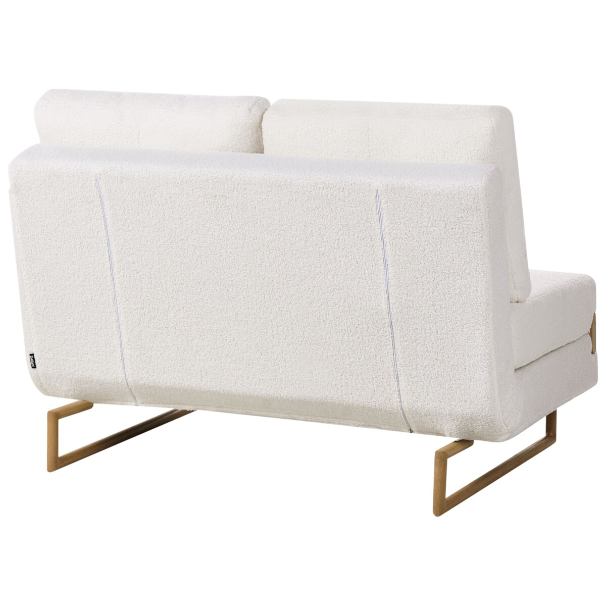 Sofa rozkładana dla 2 osób JERSLEV Boucle Złamana biel