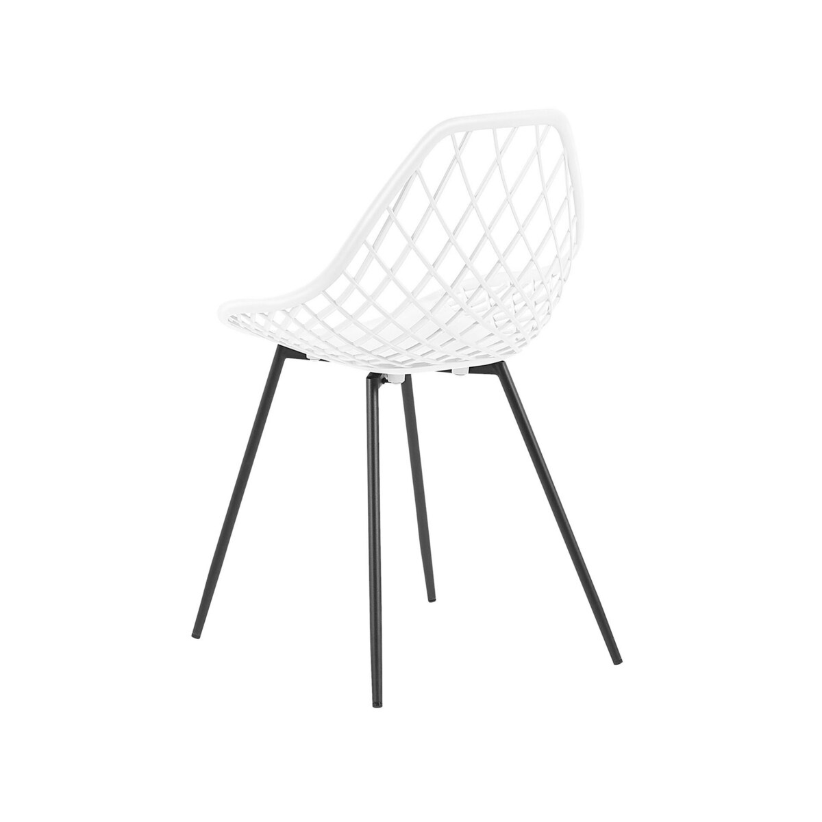 Zestaw 2 krzeseł do jadalni biały CANTON