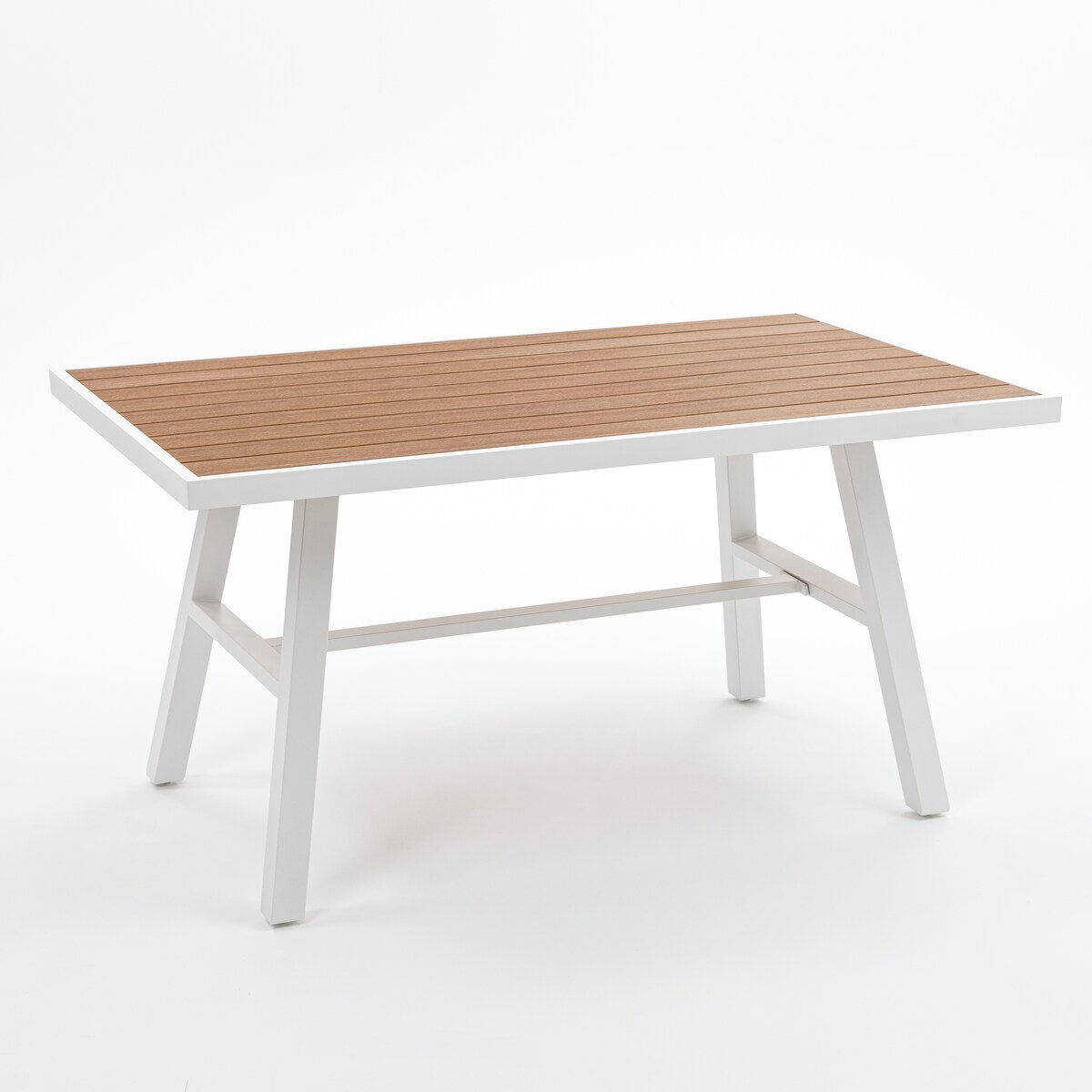 Meble ogrodowe aluminiowe narożnik stół PORTOFINO białe