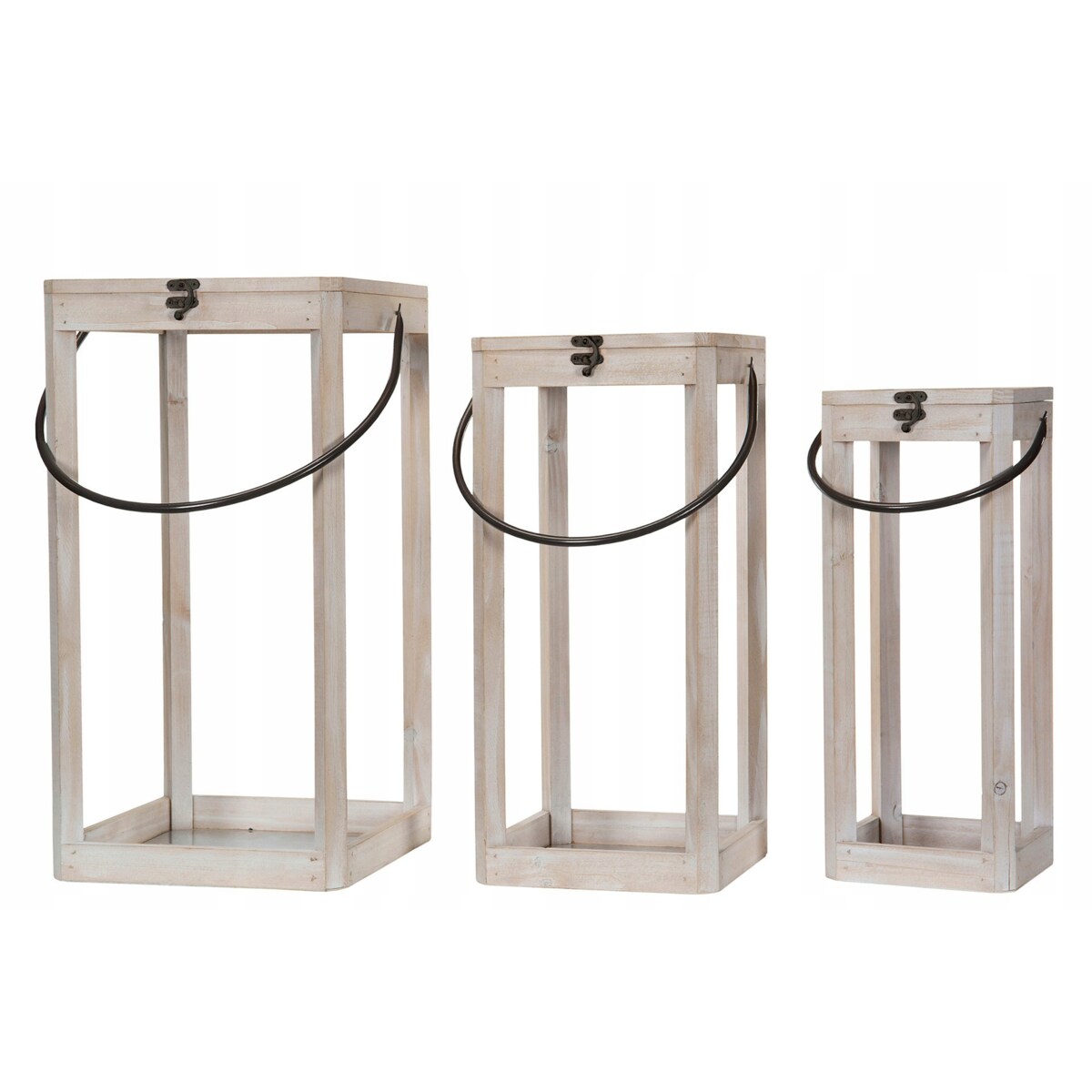 3 szt. LAMPION W STYLU SKANDYNAWSKIM szary