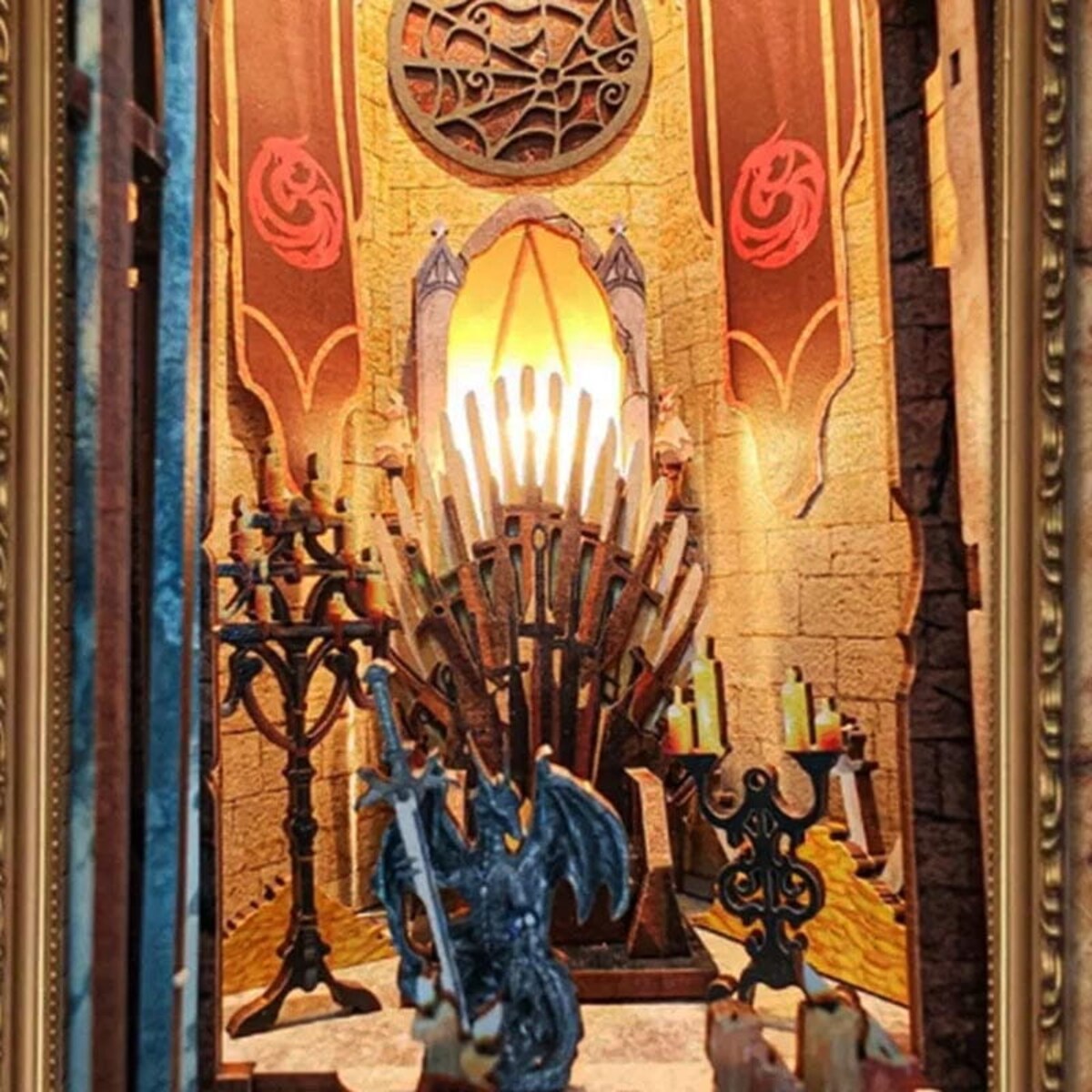 Miniaturowy domek Book Nook - Tron smoka - Joincon