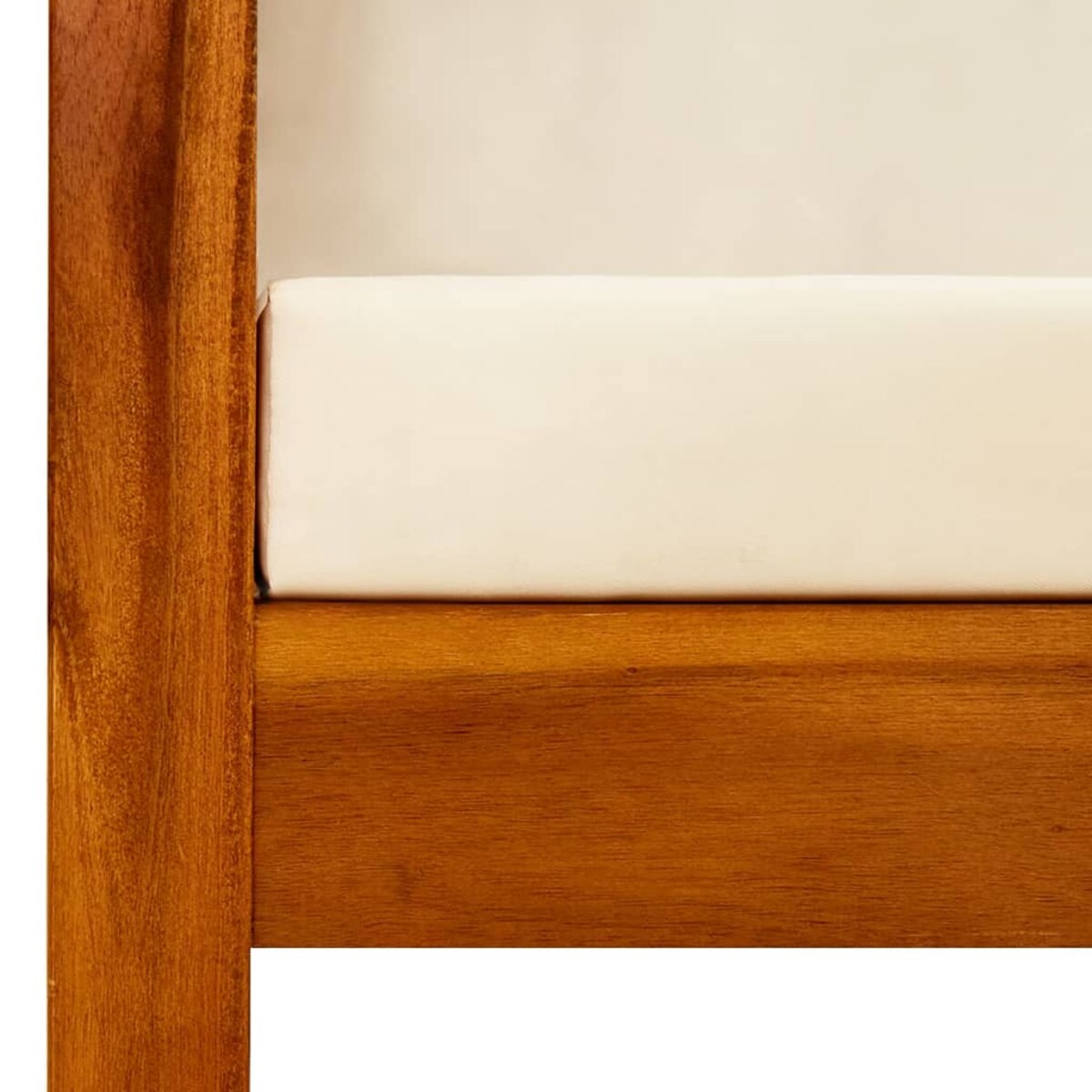 vidaXL Ogrodowa ławka z baldachimem, lite drewno akacjowe