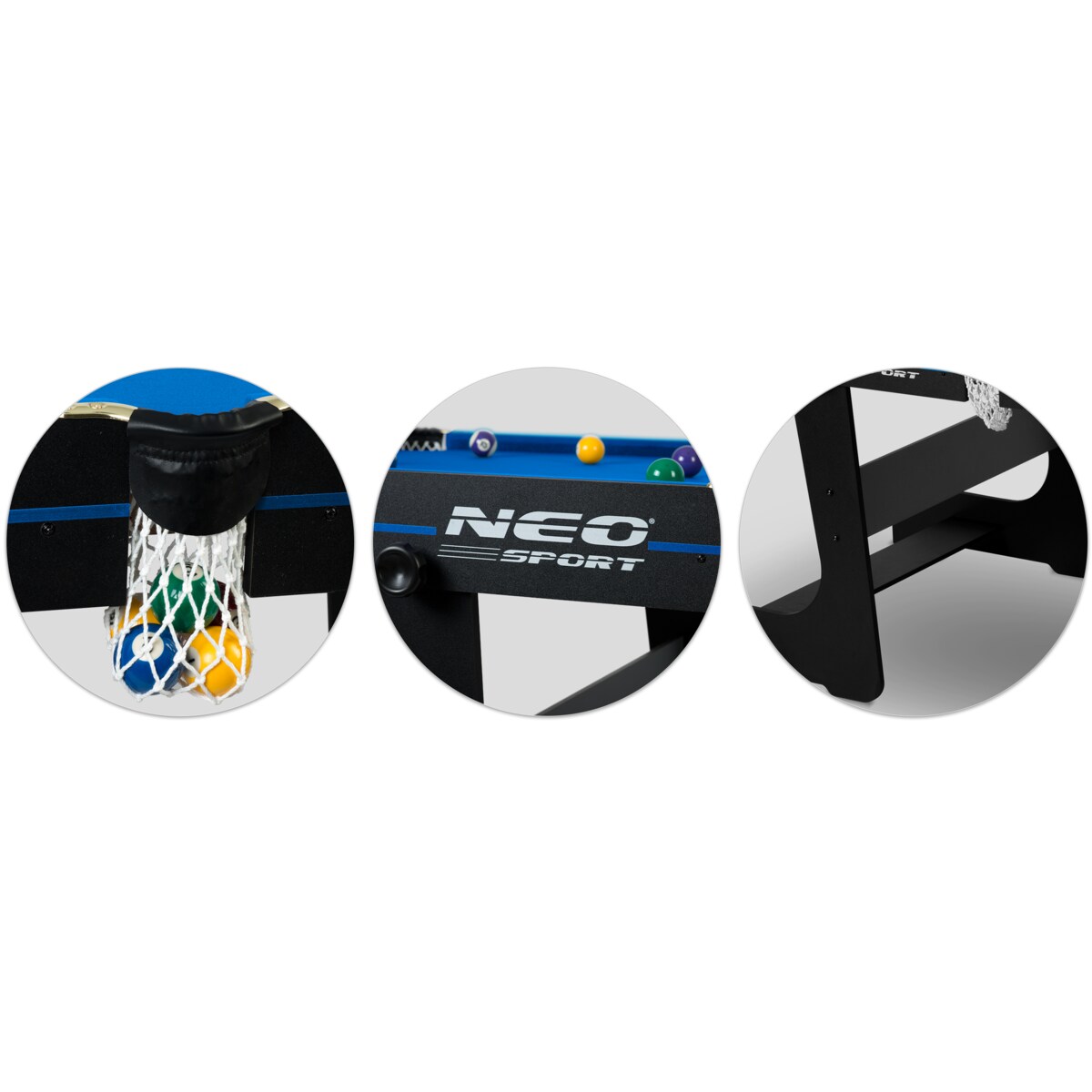 Bilard stół bilardowy zestaw duży stół do bilarda Neo-Sport 6ft 183cm