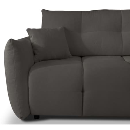 Narożnik z funkcją spania do salonu BOSE, prawostronny, grafitowy