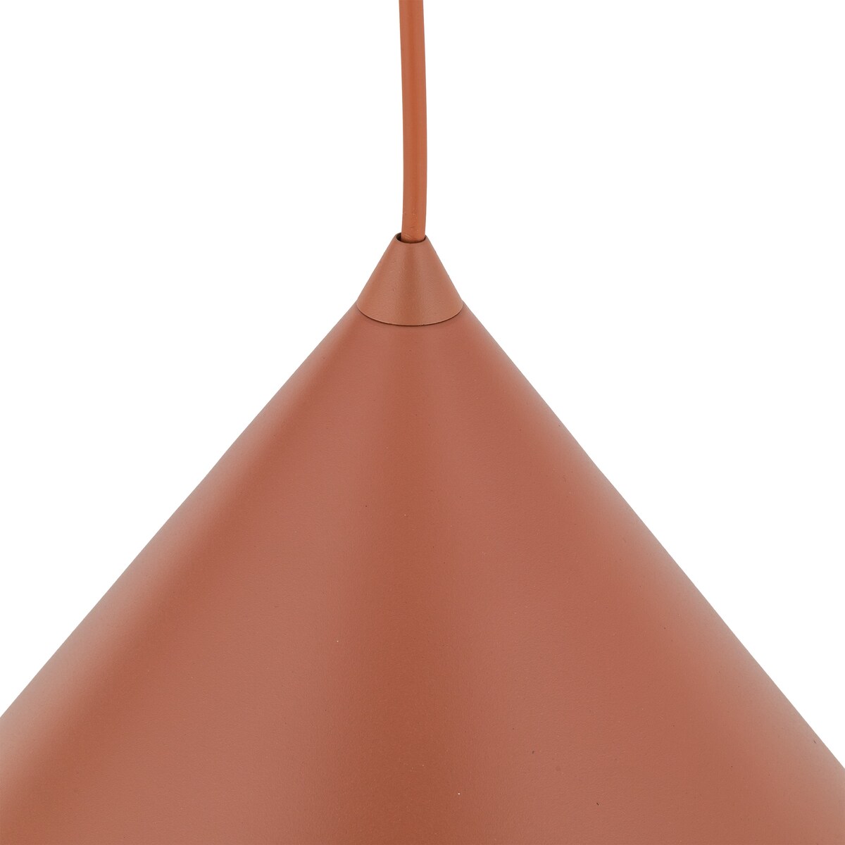 Lampa wisząca TK Lighting CONO BRICK 10065 czerwona metalowa E27 32 cm regulowana do salonu i kuchni