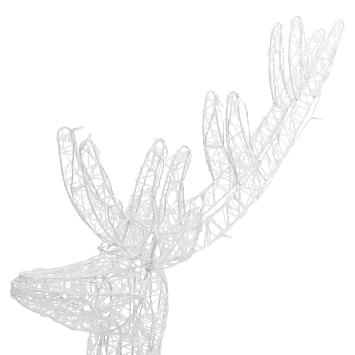 vidaXL Świąteczny renifer, akryl, 250 LED, 180 cm, niebieski