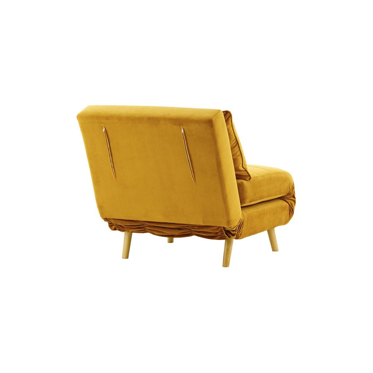 Fotel rozkładany Flic 77 cm-Velluto 8-like oak