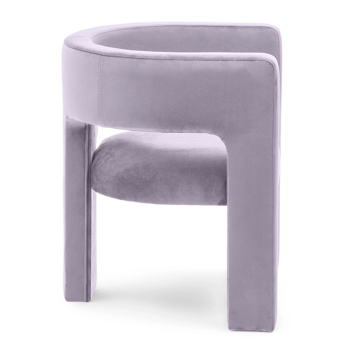 Fotel wypoczynkowy aksamitny liliowy Tiana