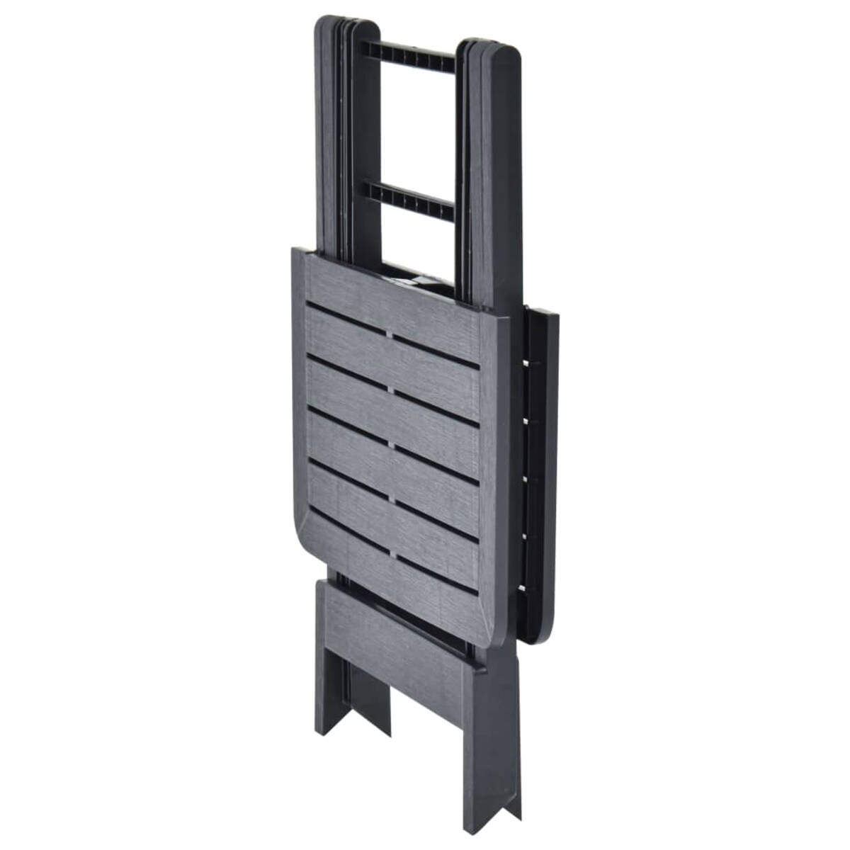 vidaXL Składany stolik ogrodowy, antracytowy, 79x72x70 cm, plastik