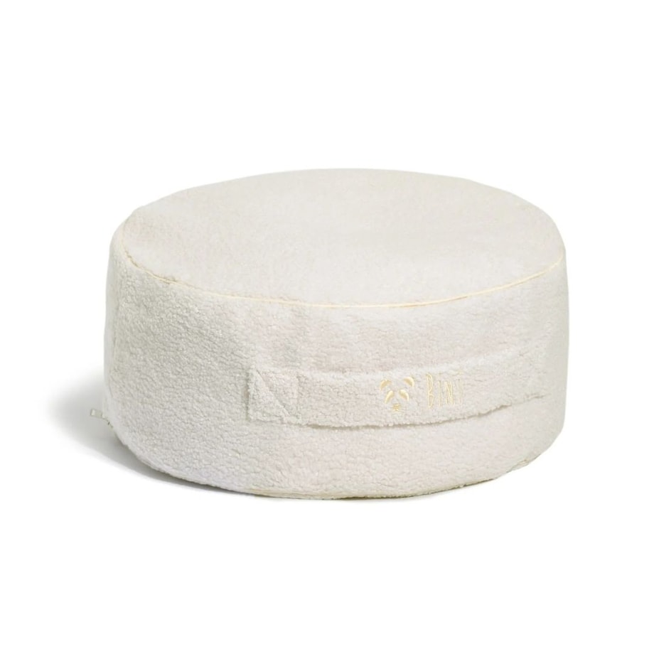 Okrągłe siedzisko z milutkiego materiału BINI SOFT BUTTER - S