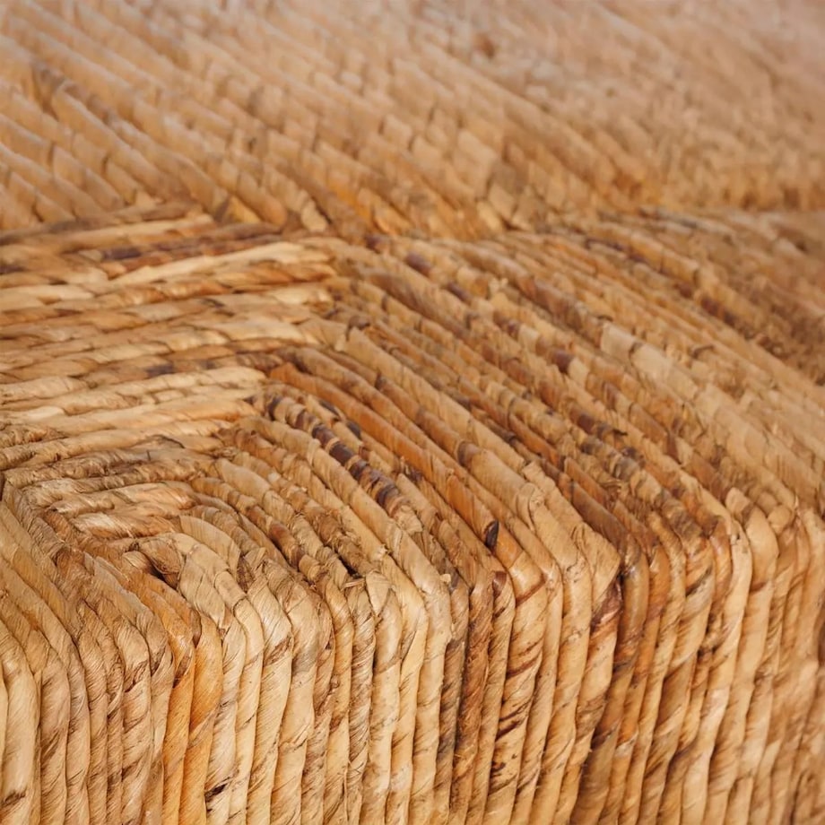 Ławka drewniana z plecionką Sidoan 102x38cm