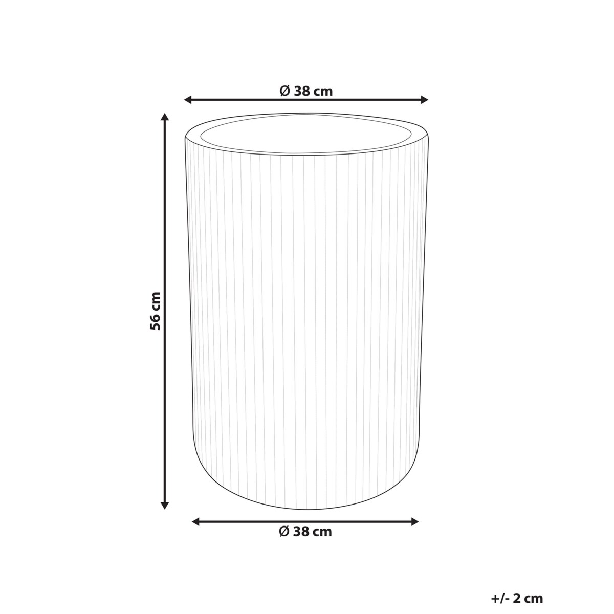 Doniczka EANTIO 37 cm Brązowy