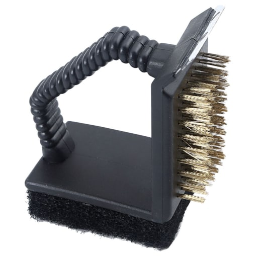 Szczotka do czyszczenia grilla 3w1, skrobak+gąbka+szczotka, KINGHOFF