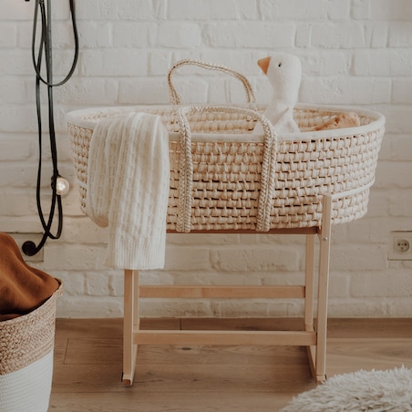 Bujak na kosz Happy Moses - RockingBaby Stand - lakier bezbarwny