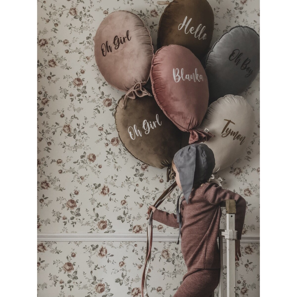 BALON DEKORACYJNY DELUX BLUSH ROSE - HELLO, LIGHT GOLD