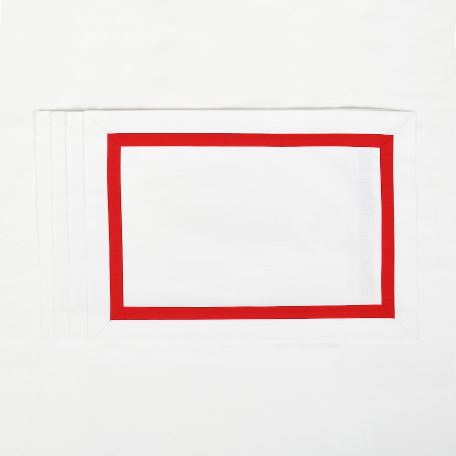 Serwetki Classic White Panama – 40 × 40 cm – komplet 4 szt.