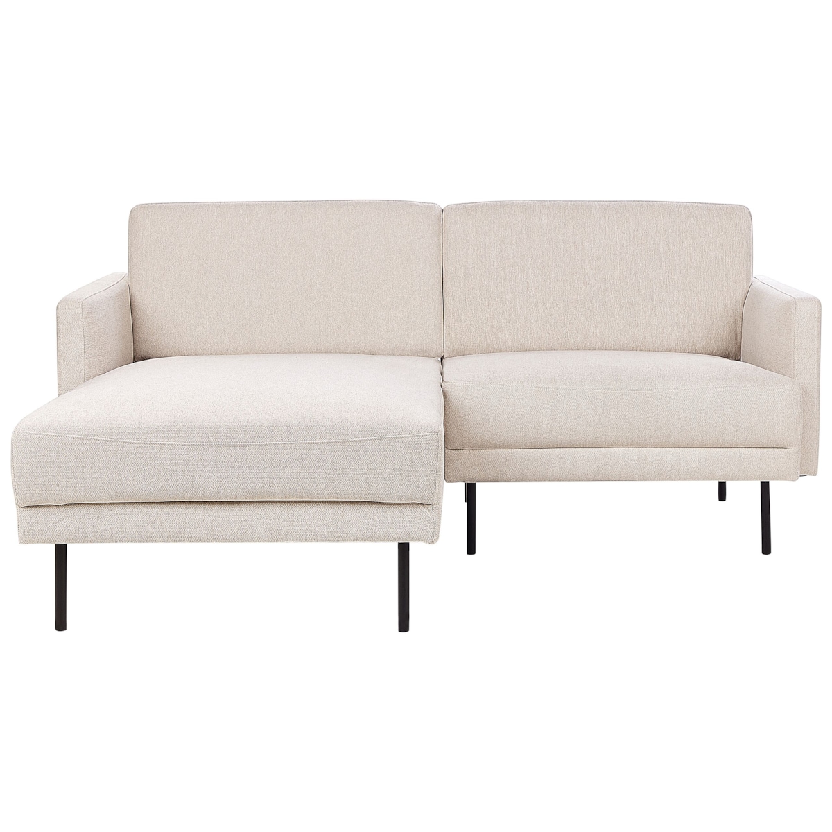 Narożnik BREDA Jasnobeżowy dla 2 osób Prawostronny